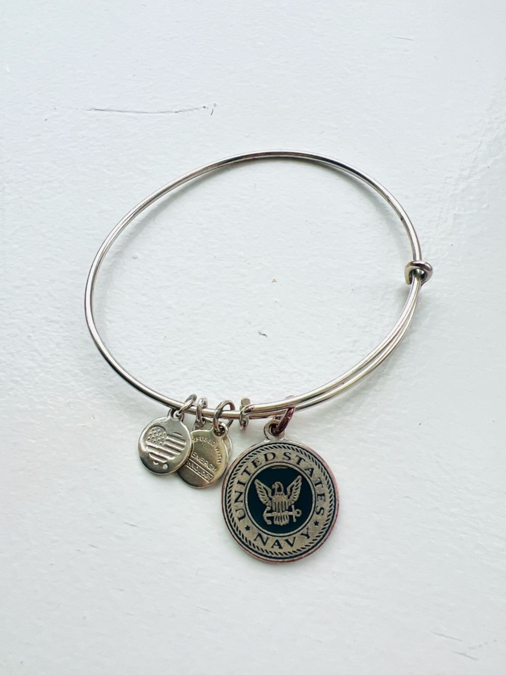 Retired Alex and Ani United States Navy Bracelet